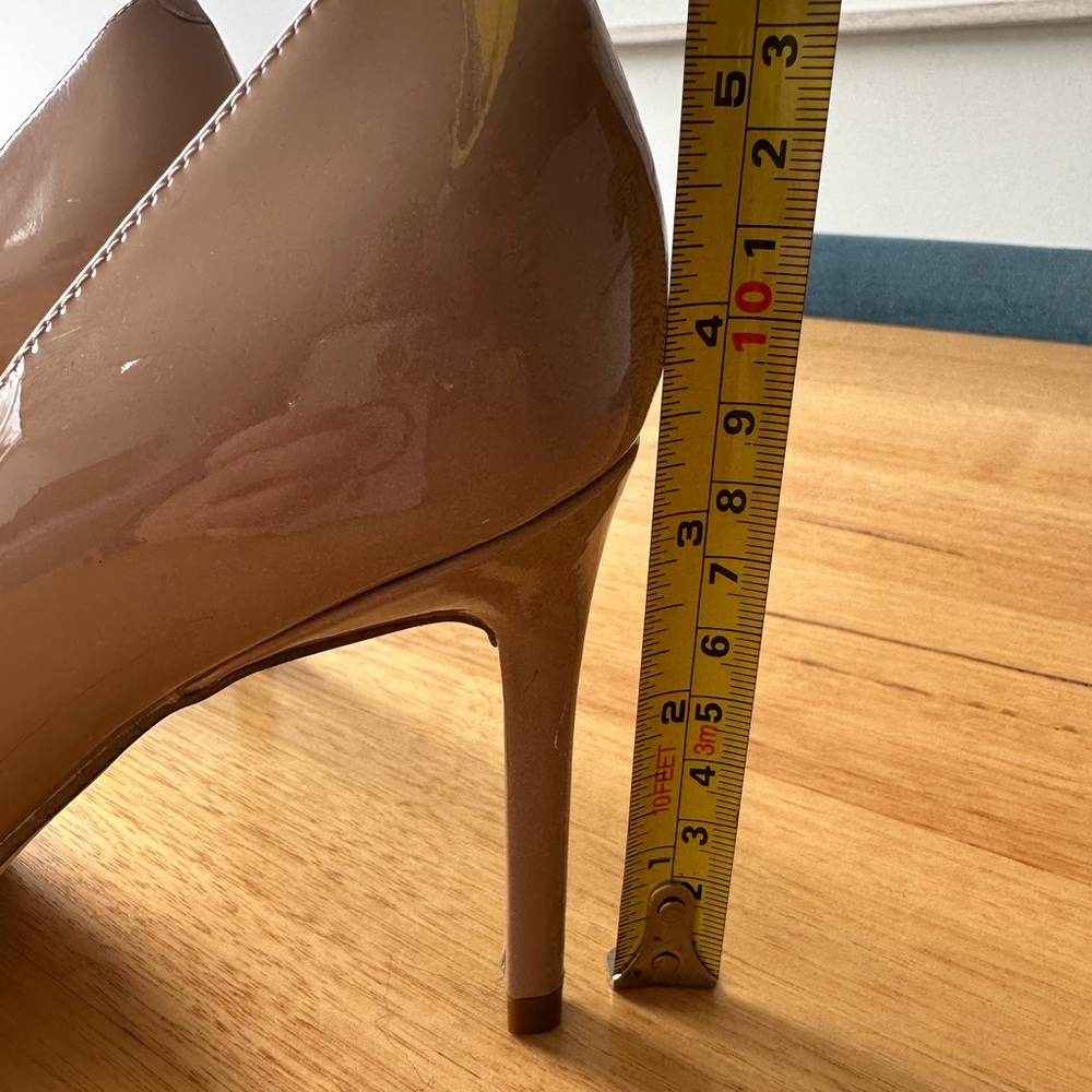 NINE WEST | Nude Peep Toe Shoe - Like New! - Picture 6 of 8